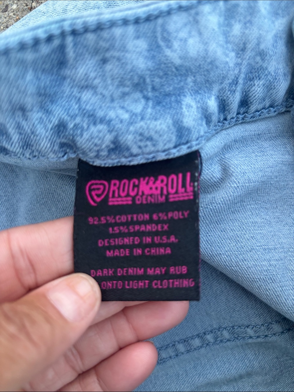 Rock & Roll Denim Light Wash Floral-Print Flare Jeans - Women size 30 x 32 - Picture 6 of 16